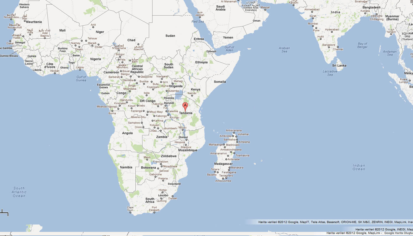 karte von tansania afrika